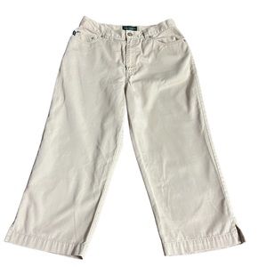Lauren Jeans Co. petite tan jeans size 8